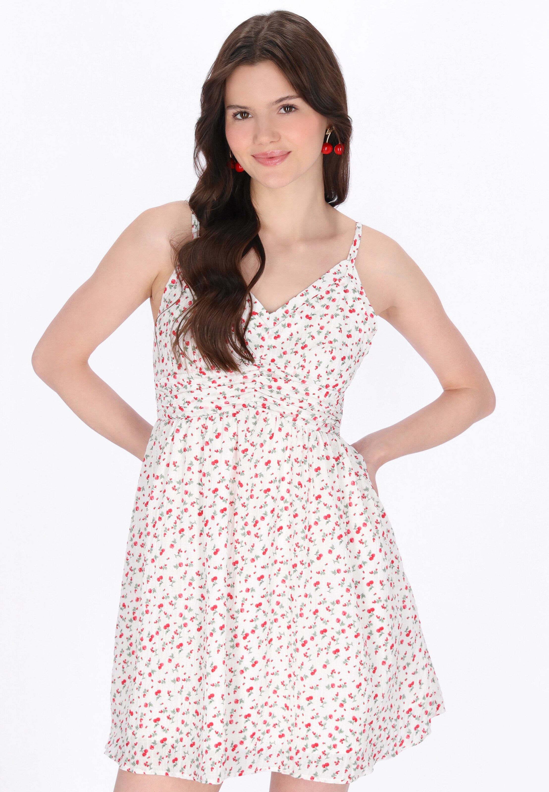 MYMO Jurk in Wit: voorkant