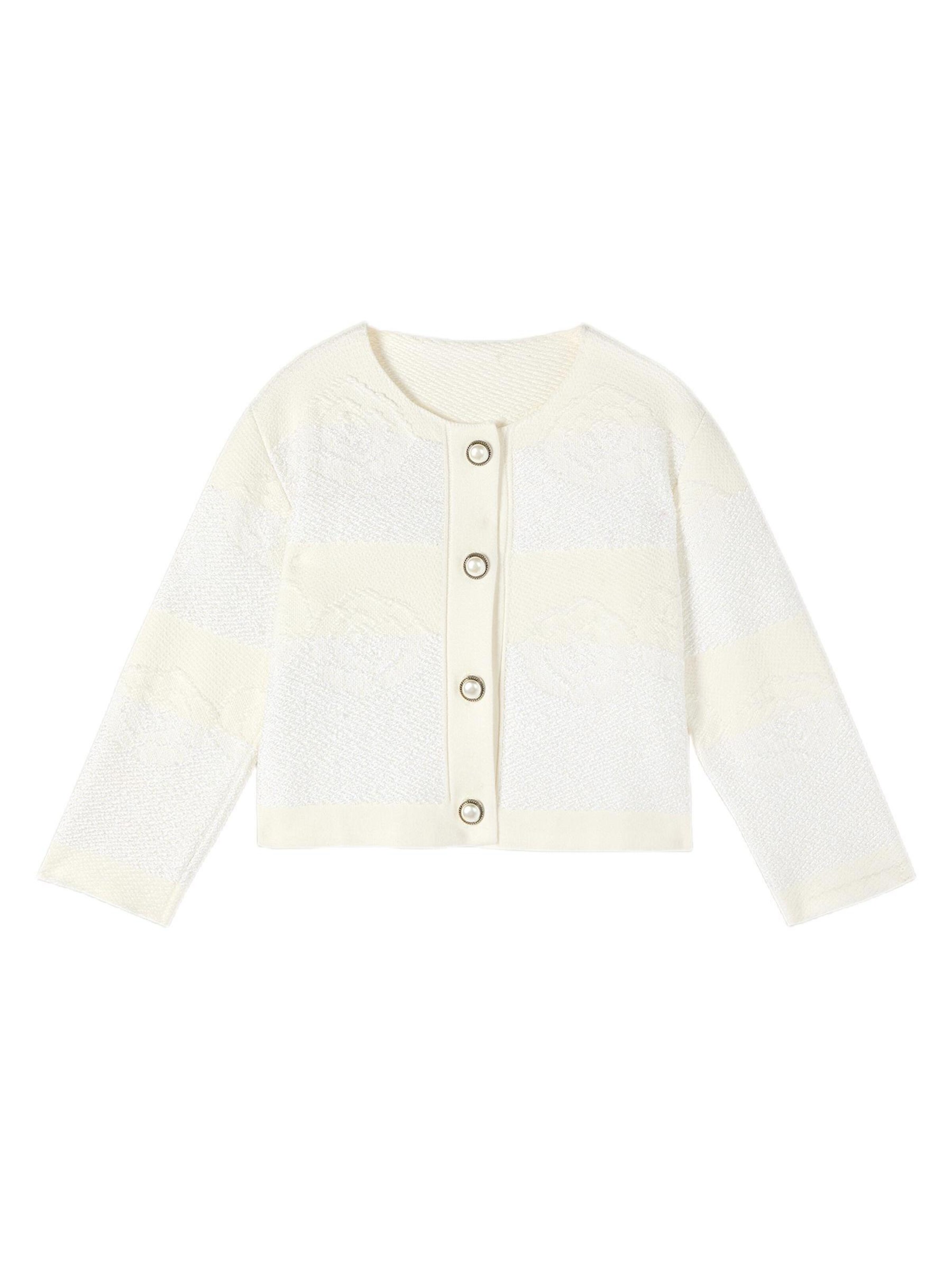 Cardigan oltre en blanc : devant