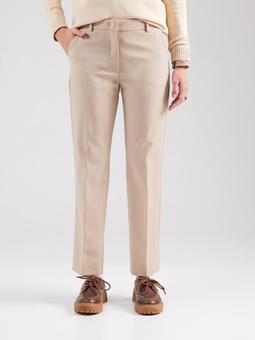 Regular Pantalon à plis 'CANON' Weekend Max Mara en beige : devant