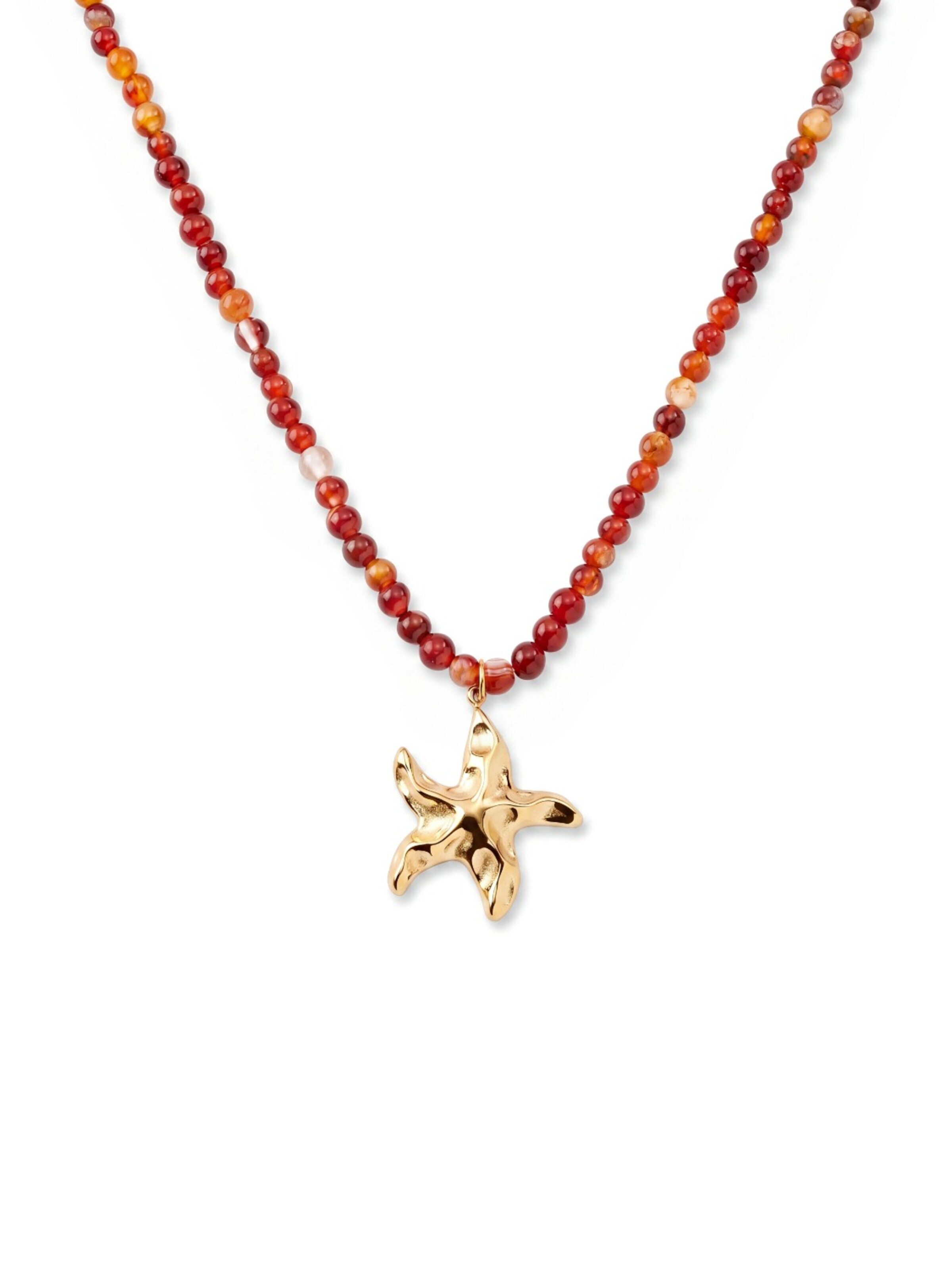 Arkai Necklace 'Mediterranean' in Red: front