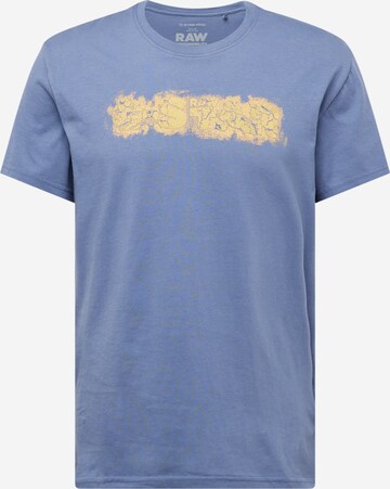 T-Shirt G-Star RAW en bleu : devant