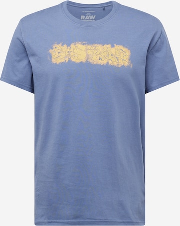 T-Shirt G-Star RAW en bleu : devant