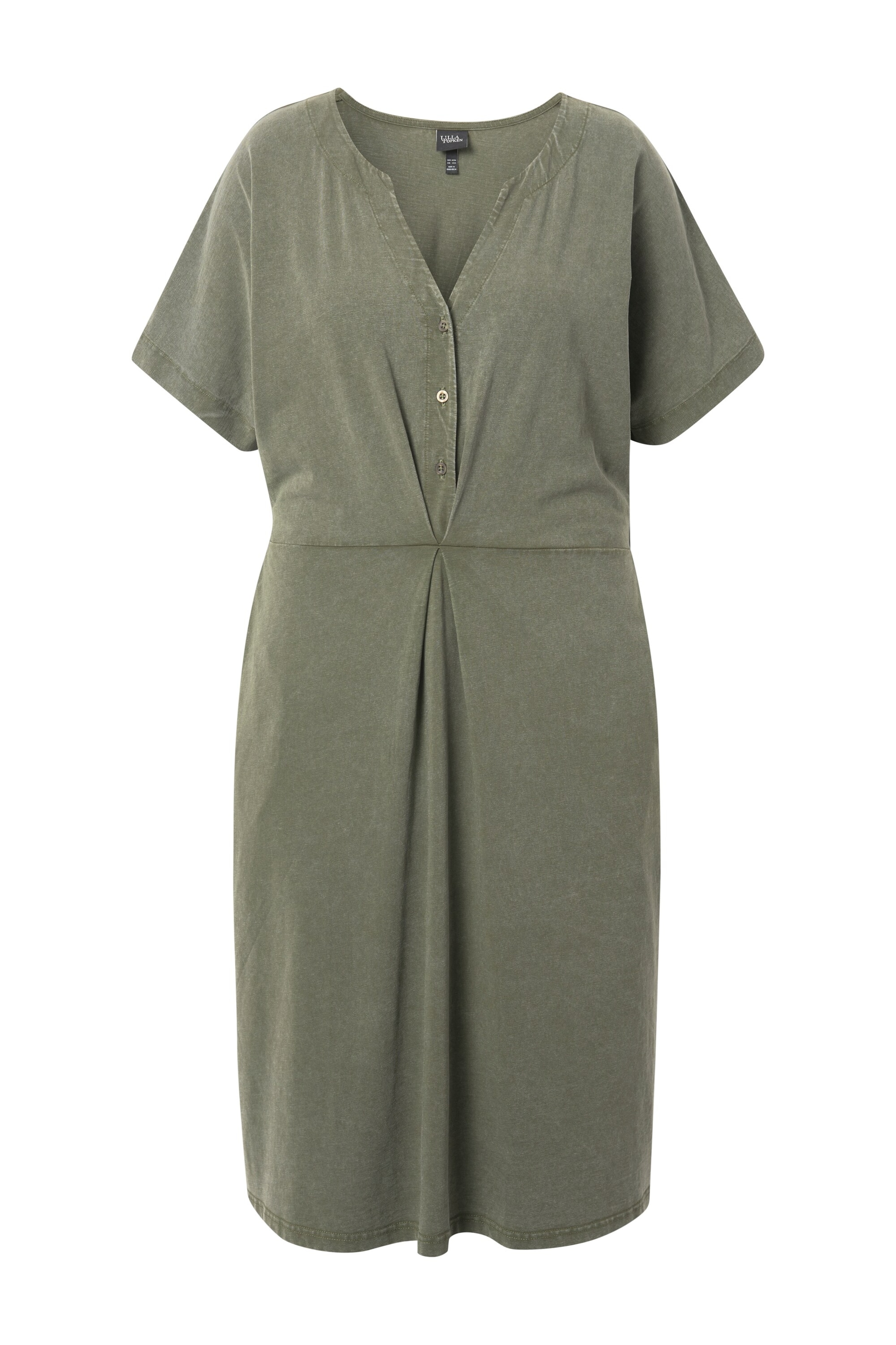 Ulla Popken Jurk in Groen: voorkant