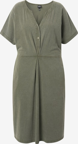 Ulla Popken Jurk in Groen: voorkant