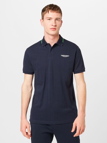 Hackett London Poloshirt in Blau: Vorderseite