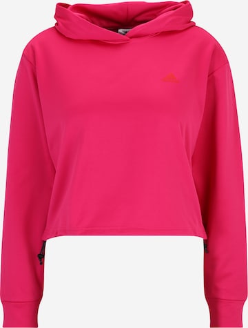 ADIDAS SPORTSWEAR Αθλητική μπλούζα φούτερ 'Aeroready' σε ροζ: μπροστά