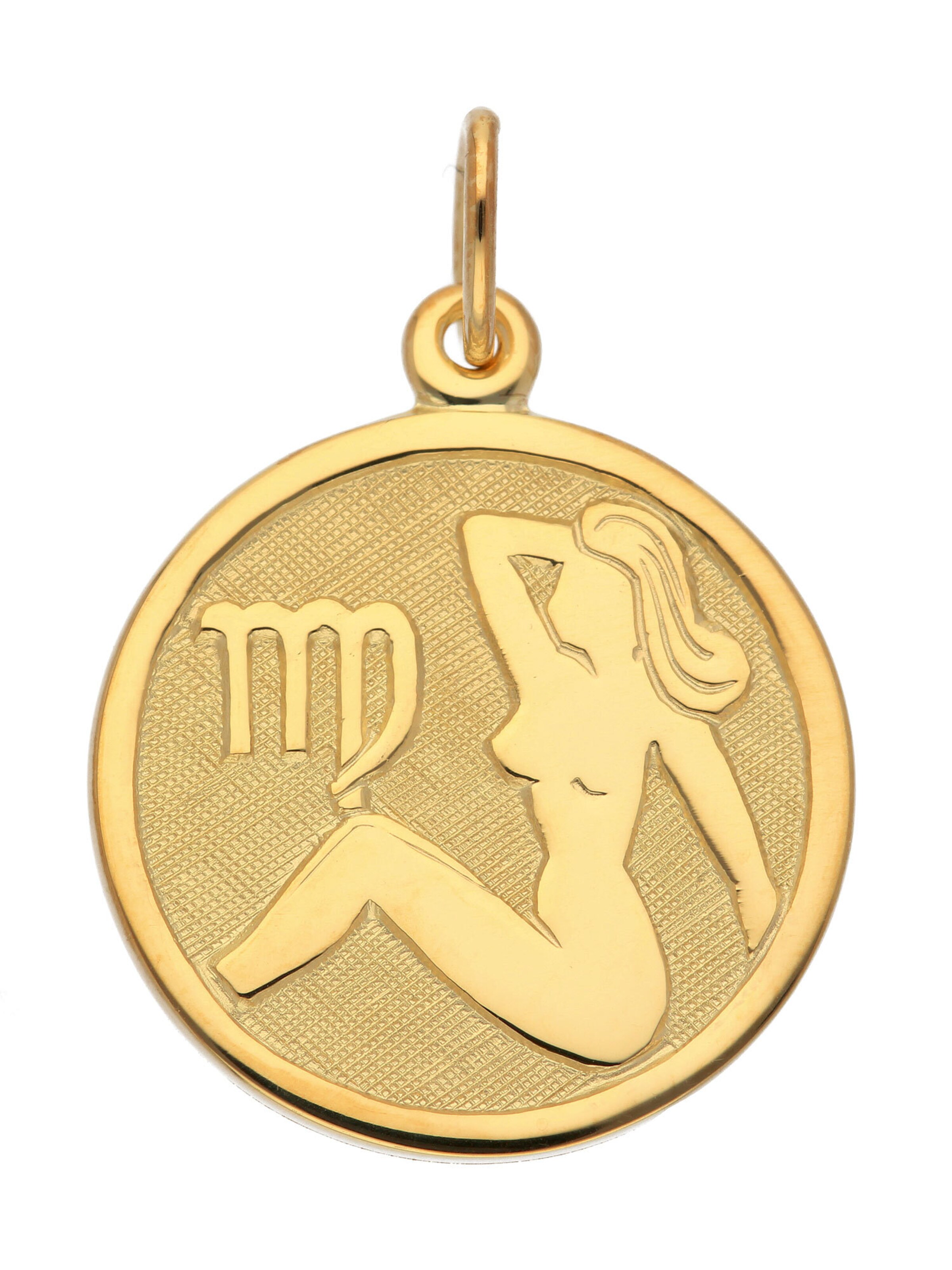 Adelia´s Pendant in Gold: front