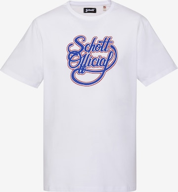 Schott NYC Shirt in Weiß: Vorderseite