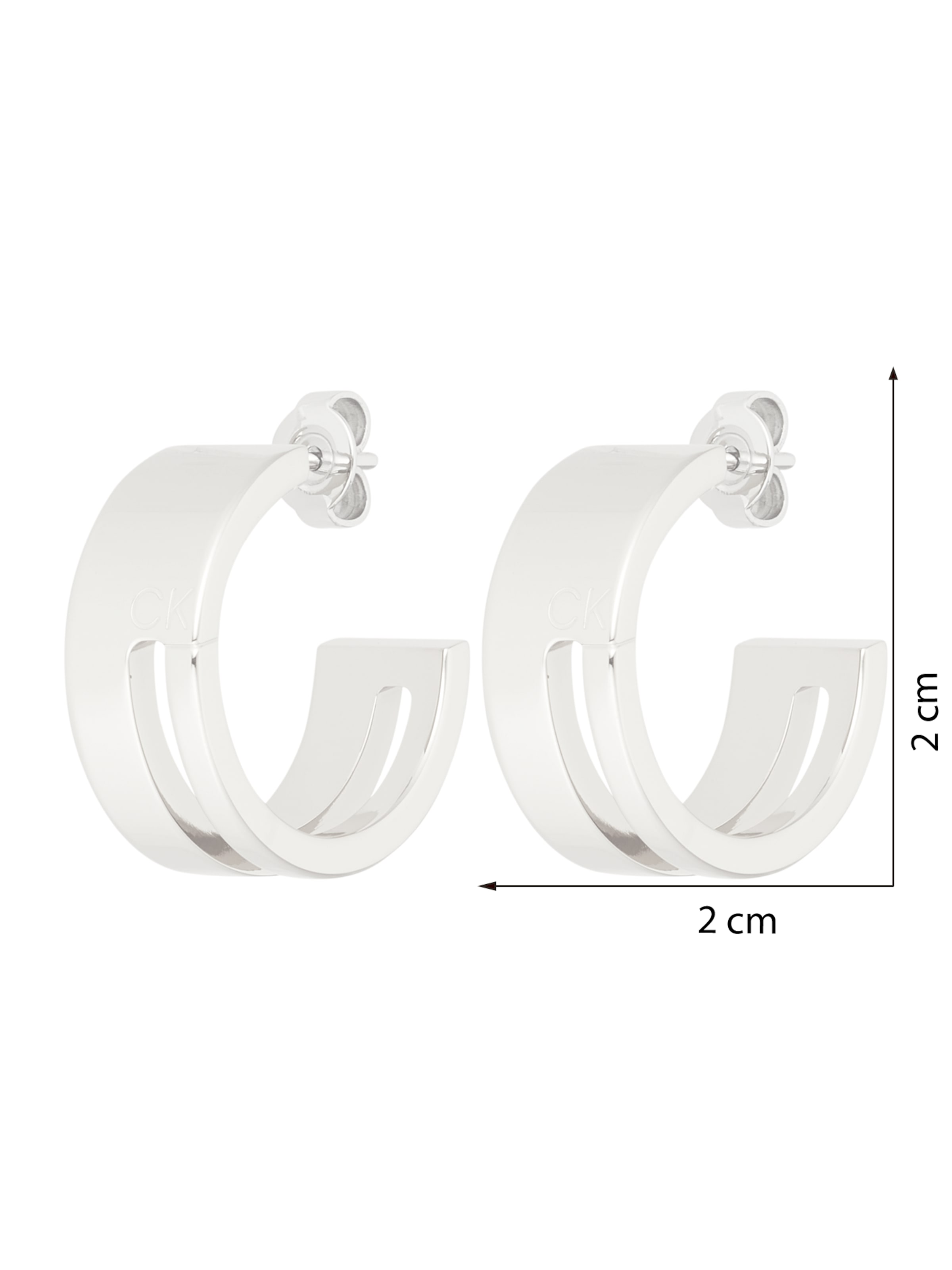 Calvin Klein Oorbellen 'ESSENTIALS' in Zilver