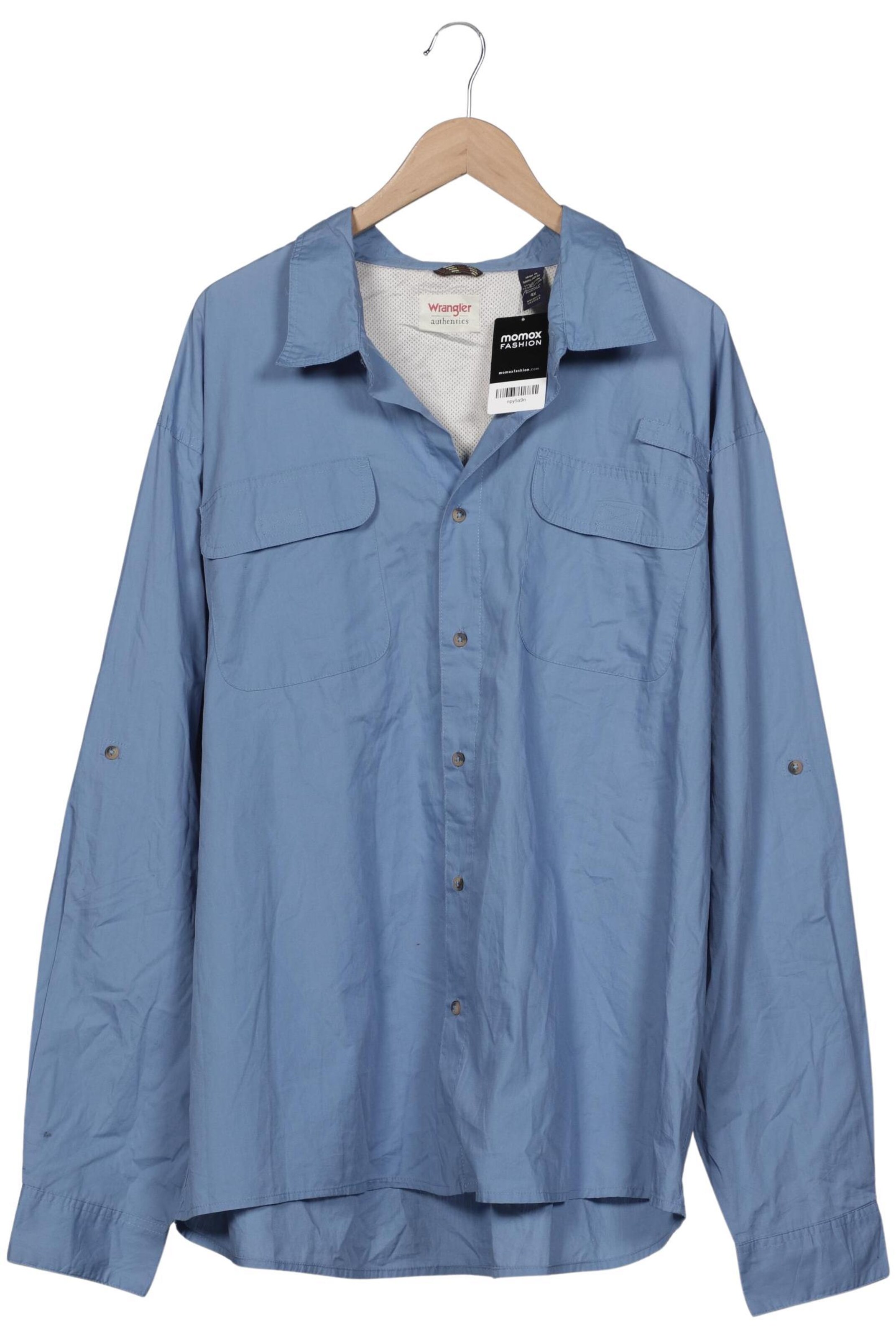 WRANGLER Hemd 4XL in Blau: Vorderseite