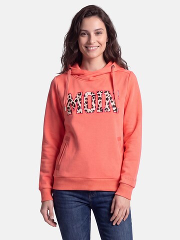 salzhaut Sweatshirt 'Sünn - Moin' in Oranje: voorkant