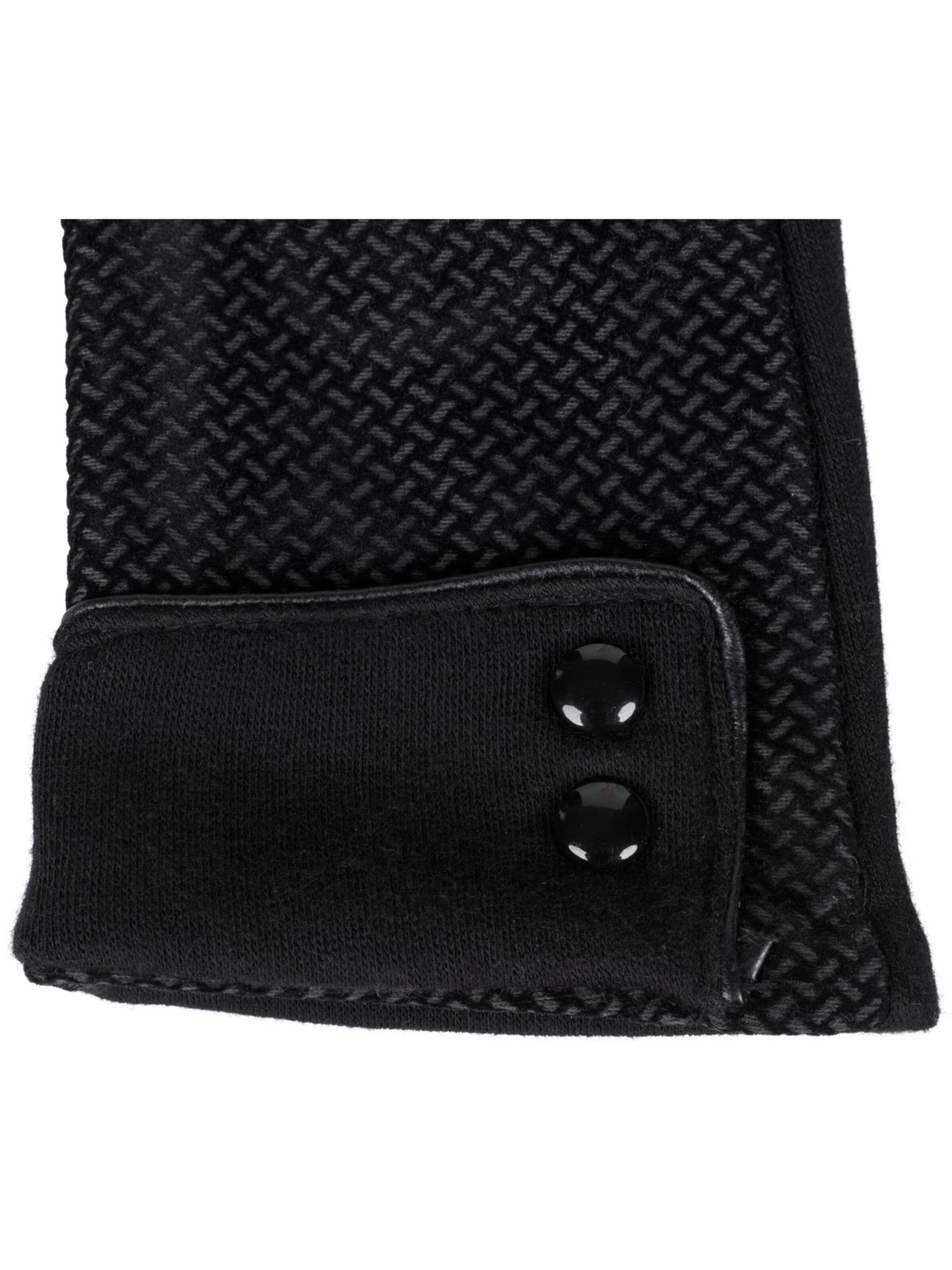 styleBREAKER Full finger gloves 'Touchscreen Handschuhe mit weichem Riffel Muster' in Black