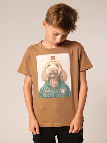 T-Shirt 'Cabo' Deeluxe en marron : devant