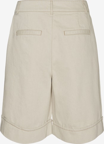 VERO MODA Wide Leg Shorts 'Fiona' in Beige