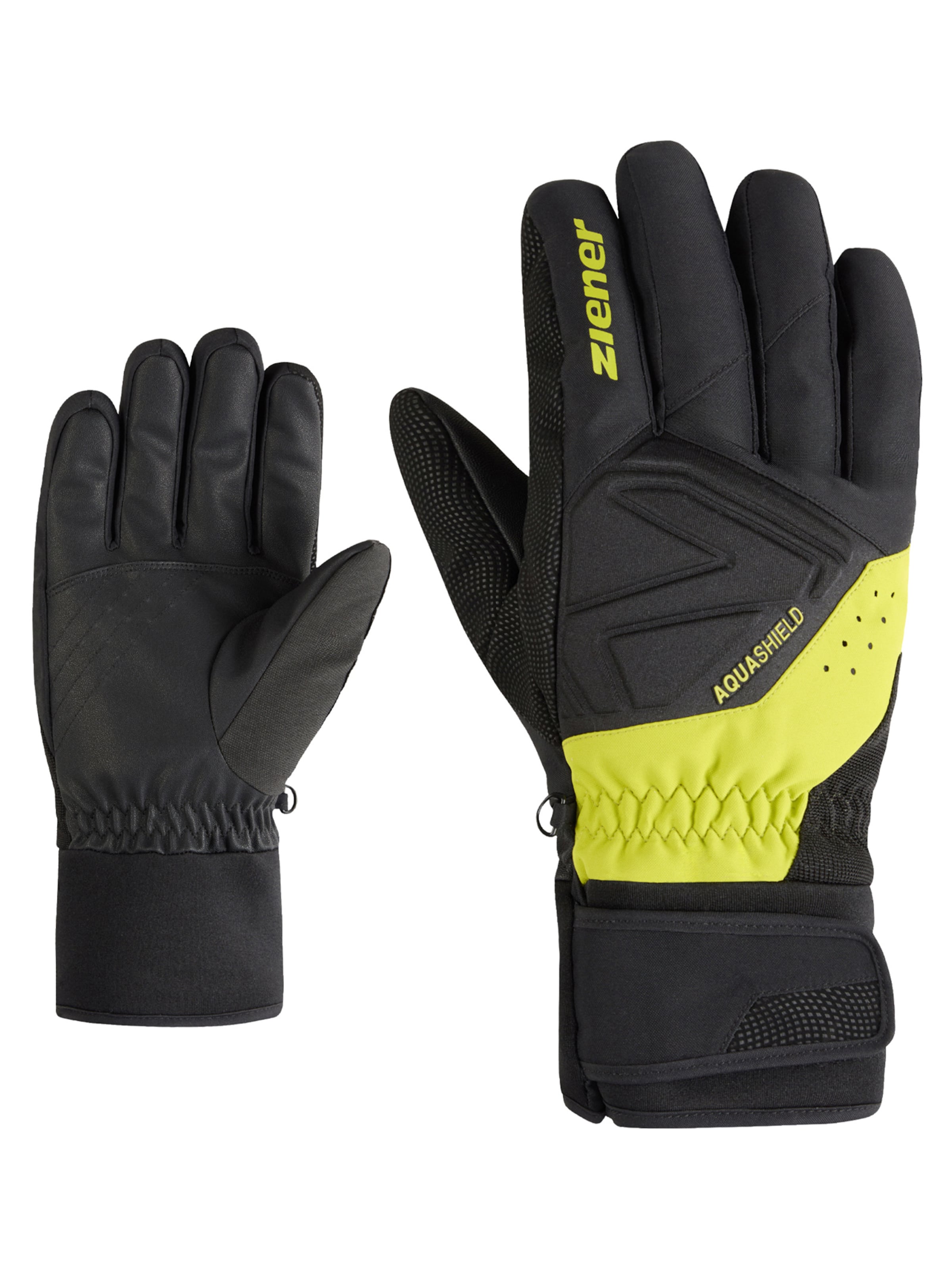 ZIENER Athletic Gloves 'Gatis' in Black: front