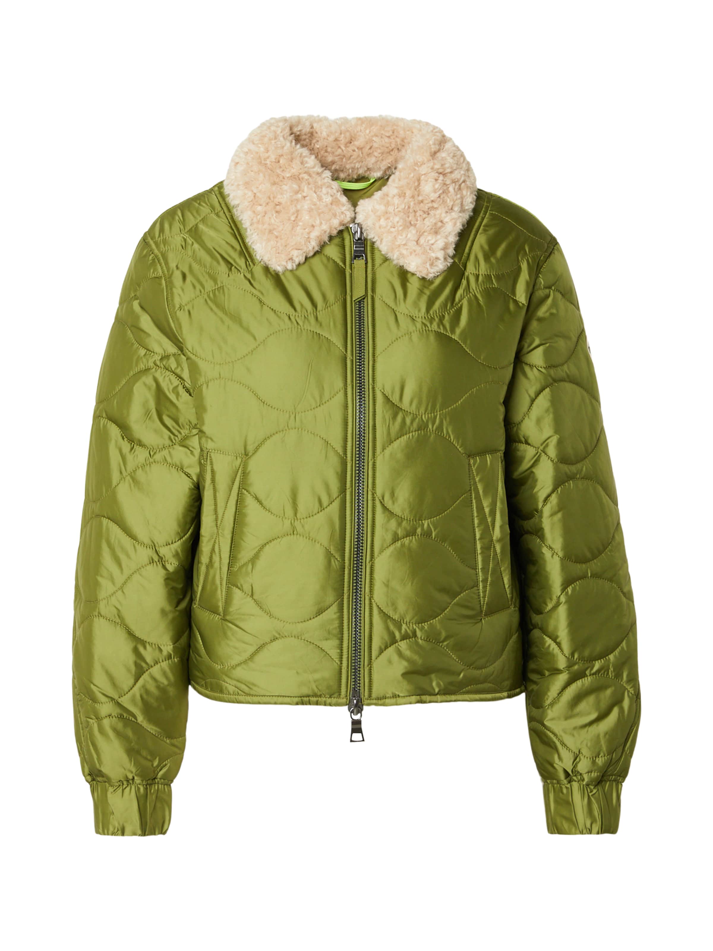 No. 1 Como Between-Season Jacket 'Massa' in Green: front