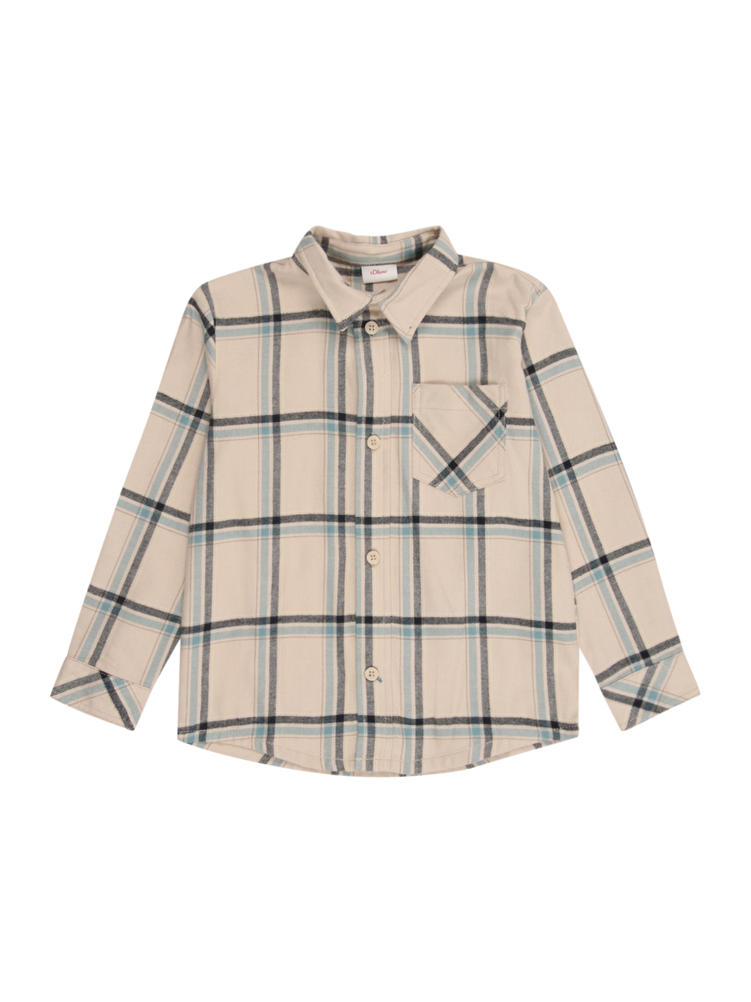 s.Oliver Regular fit Button up shirt in Brown: front
