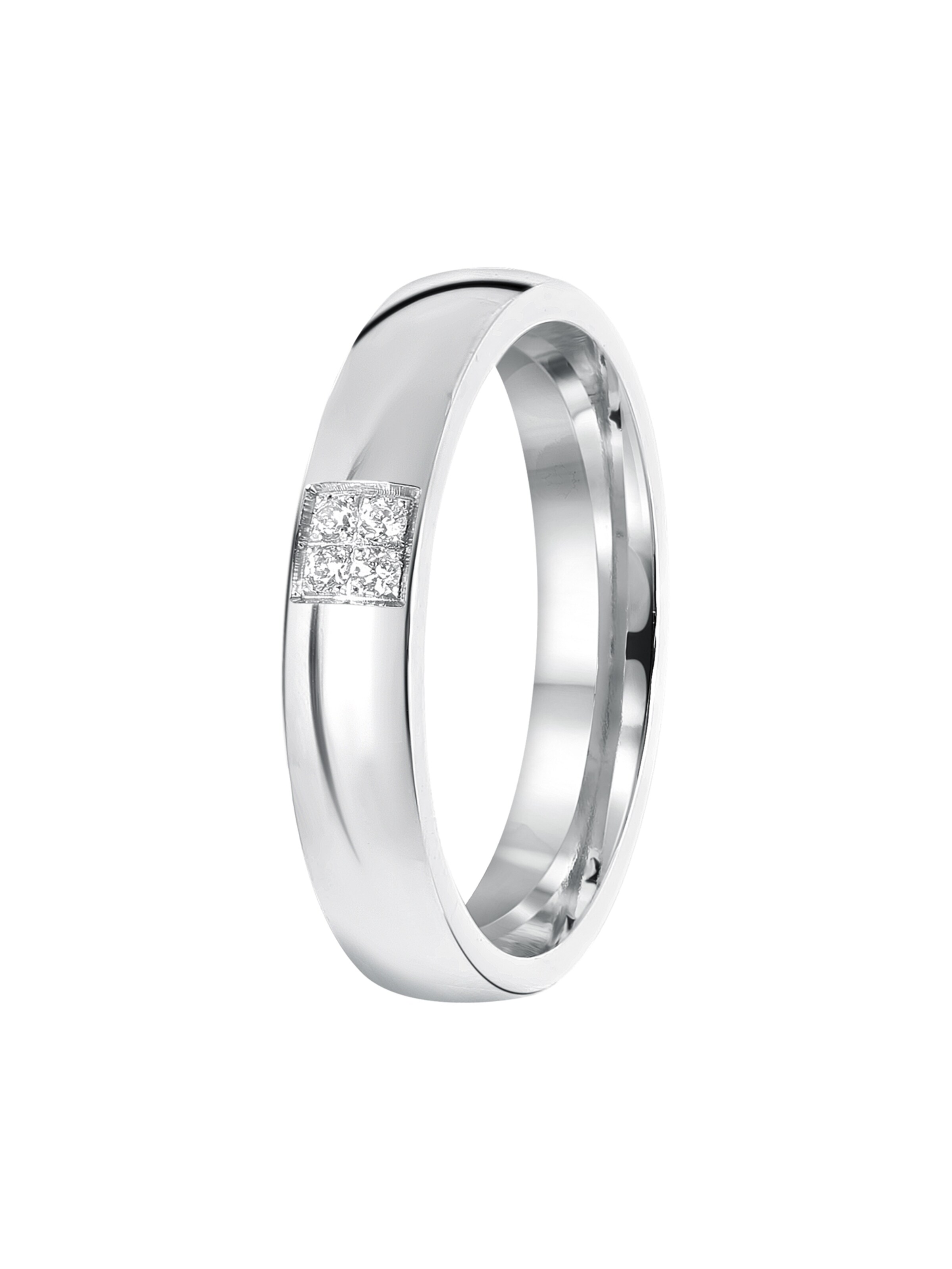 Lucardi Ring in Zilver: voorkant