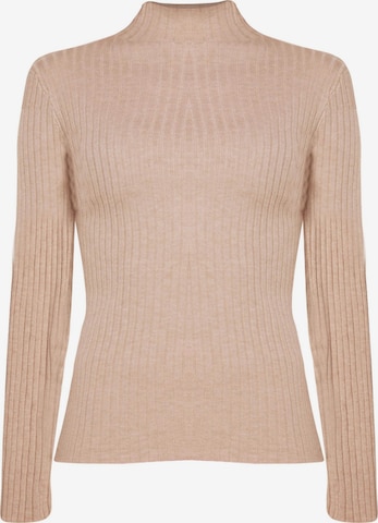 TOOche Sweater 'Pulli Gerippt' in Beige: front