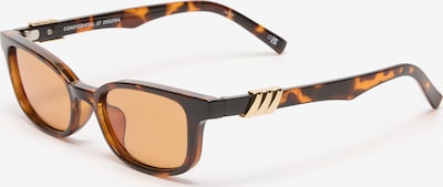 LE SPECS Aurinkolasit 'CONFIDENTIAL' värissä tummanruskea / oranssi, Tuotenäkymä