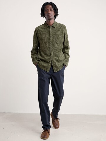 Seasalt Cornwall Comfort Fit Hemd' Shoreman Printed' ' in Grün: Vorderseite