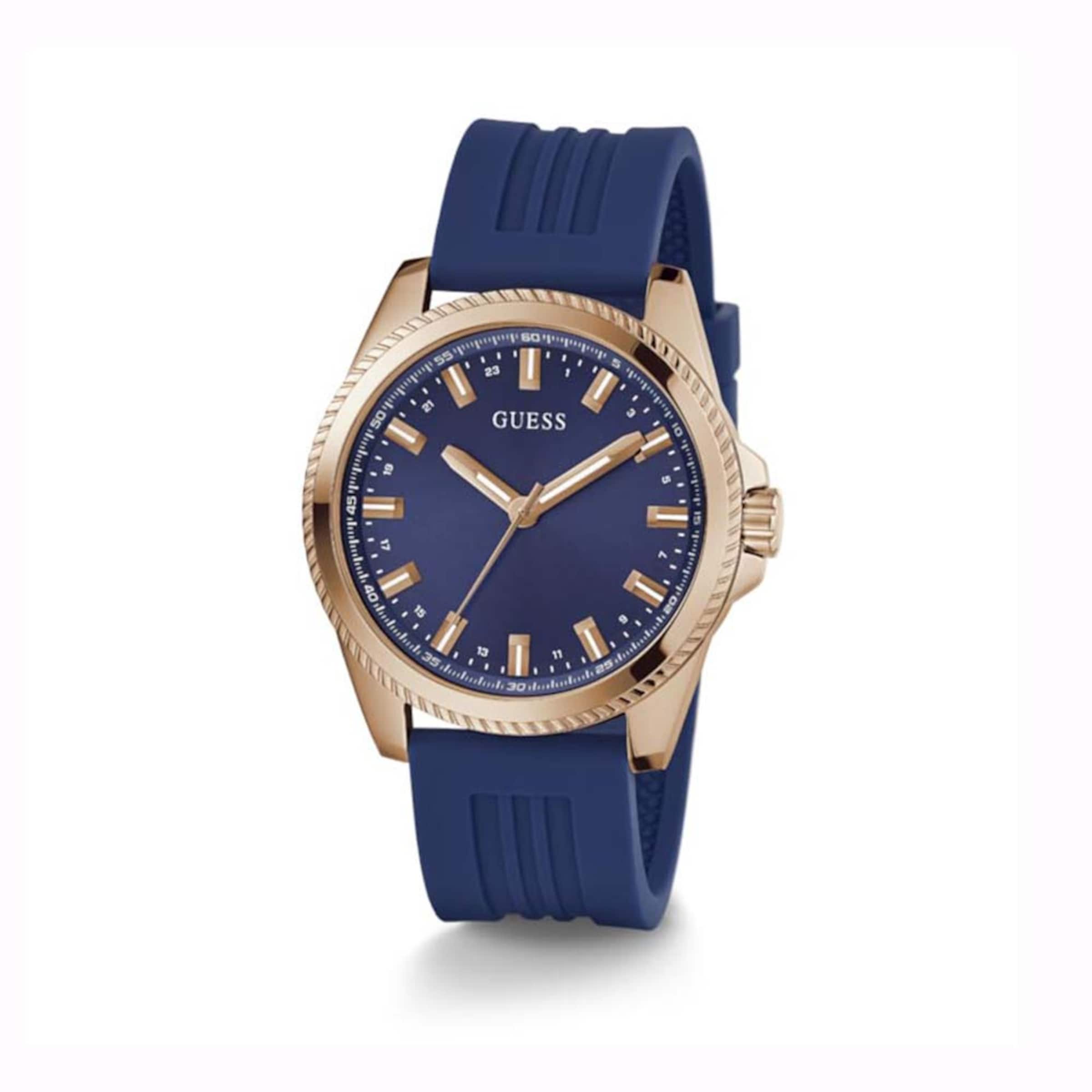 Orologio analogico di GUESS in blu: frontale