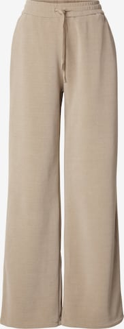 Wide Leg Pantalon Estelou en marron : devant