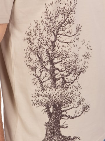 T-Shirt 'Organic Fairwear Pine Tree' Life-Tree en beige