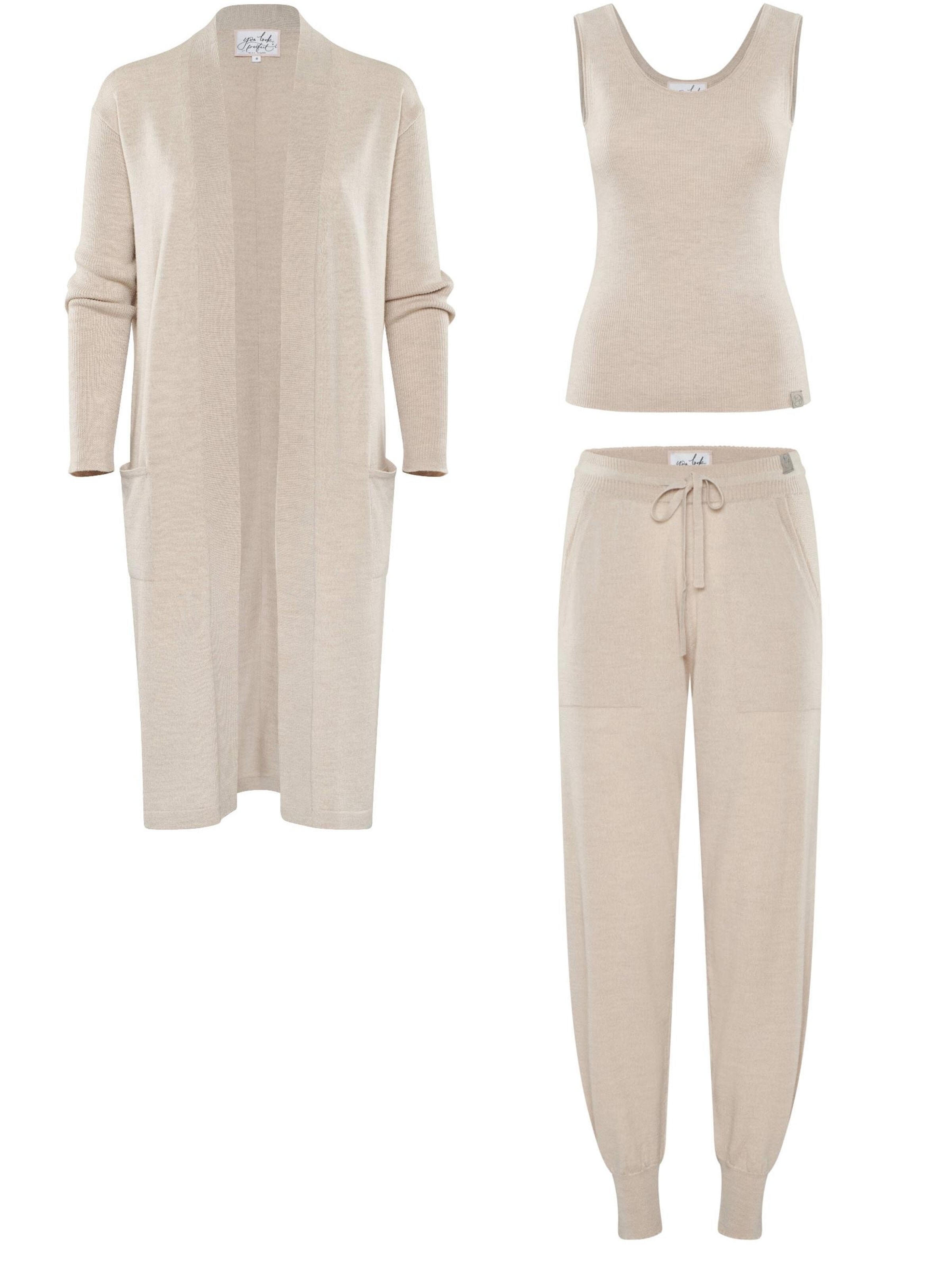 YOU LOOK PERFECT Huispak in Beige: voorkant