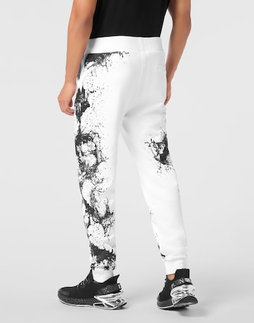 Plein Sport Tapered Trousers 'Splash' in White