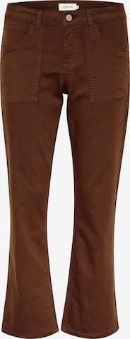 Cream Boot cut Jeans 'Lotte' in Brown: front