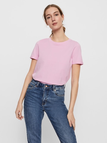 T-shirt 'Paula' VERO MODA en rose : devant