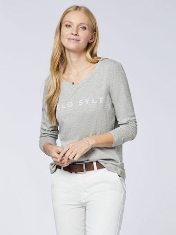 Polo Sylt Shirt in Grey: front