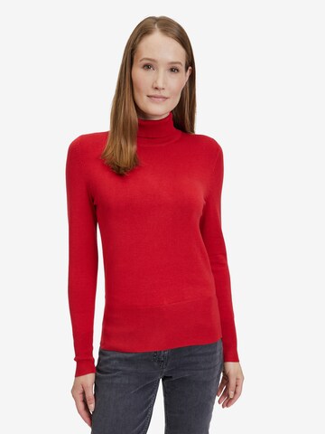 Betty Barclay Basic-Strickpullover mit Kragen in Rot: predná strana