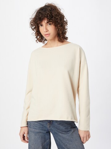 JuviaSweater majica - bež boja: prednji dio