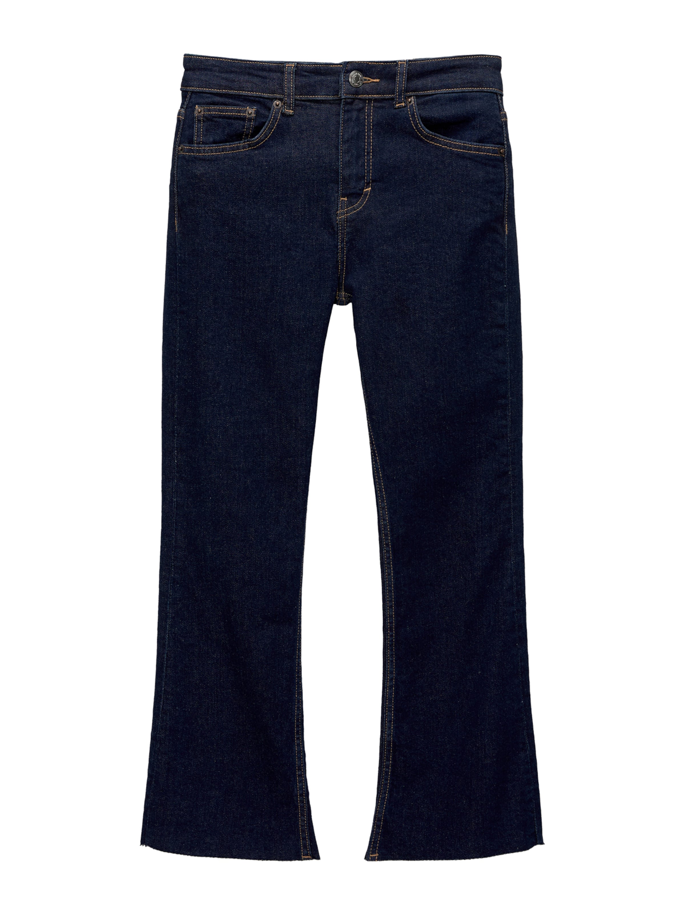 Pull&Bear Rozšírený strih Džínsy - Modrá: predná strana