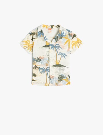 Koton Regular fit Button Up Shirt in Beige: front