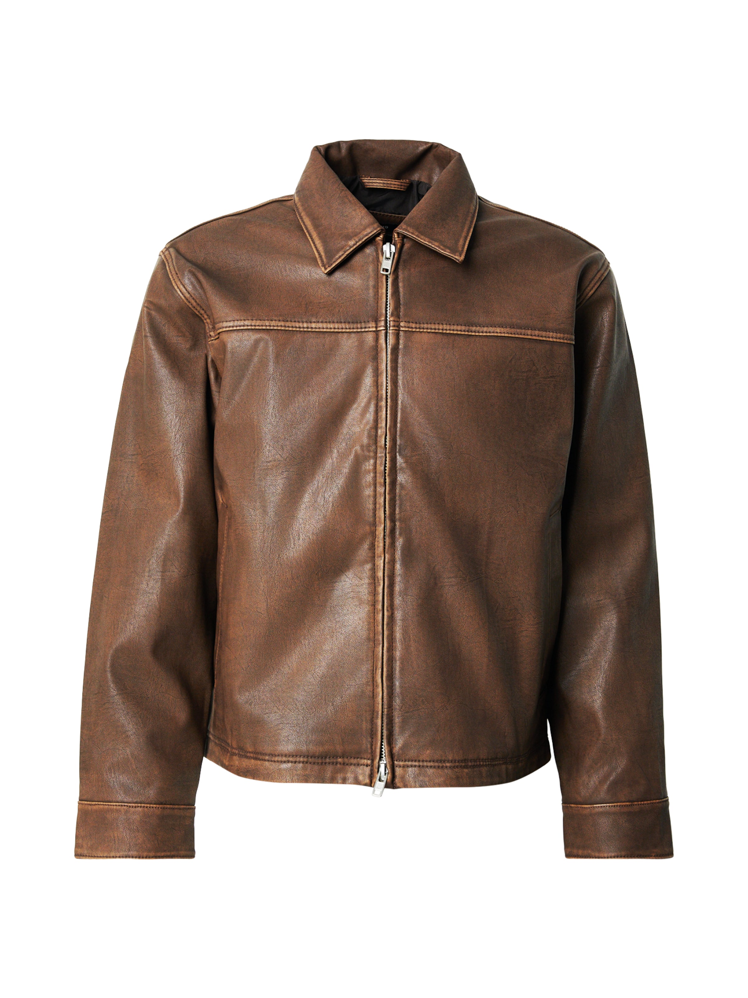 Veste mi-saison Abercrombie & Fitch en marron : devant