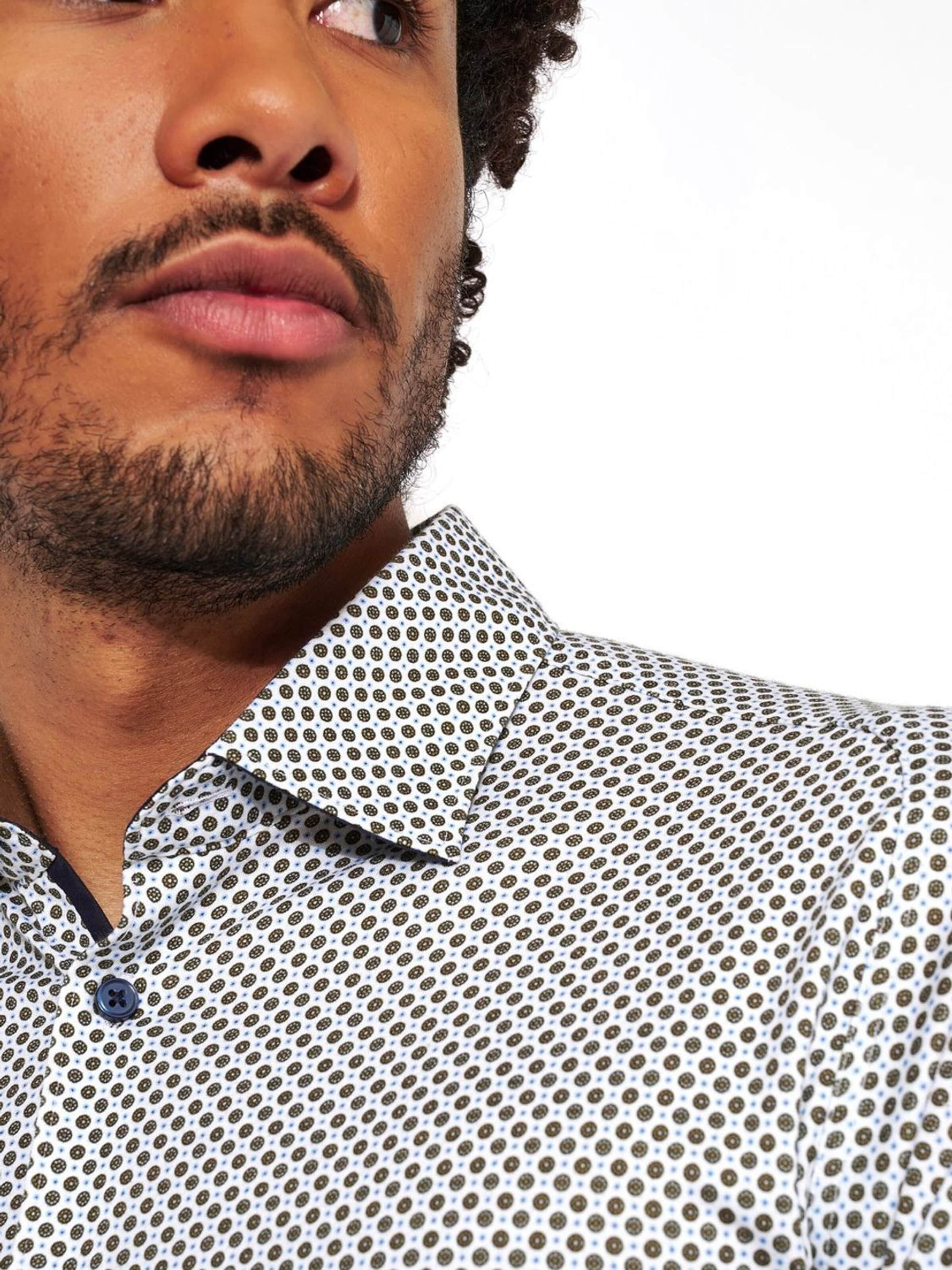 DESOTO Slim Fit Hemd 'Kent'‌ in Grau