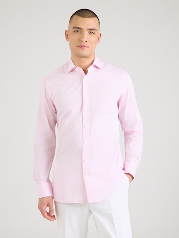 Hackett London Slim fit Ing - rózsaszín: elől