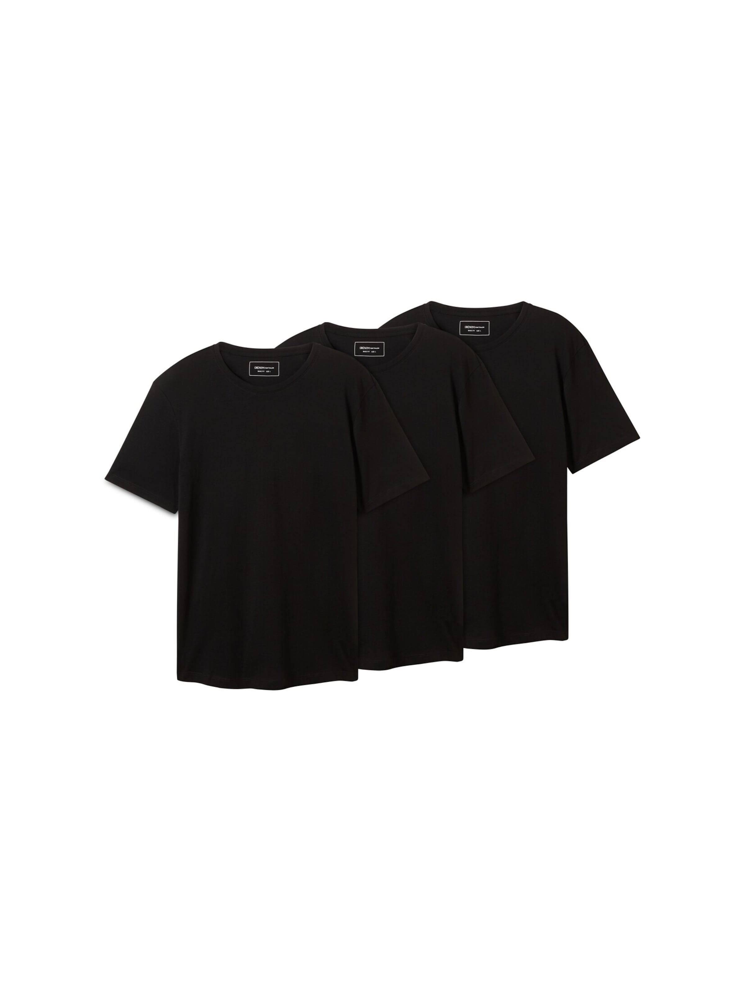 TOM TAILOR DENIM Shirt in Black: front