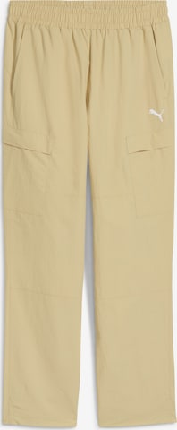 PUMA Regular Cargohose 'WARDROBE ESS' in Gelb: Vorderseite
