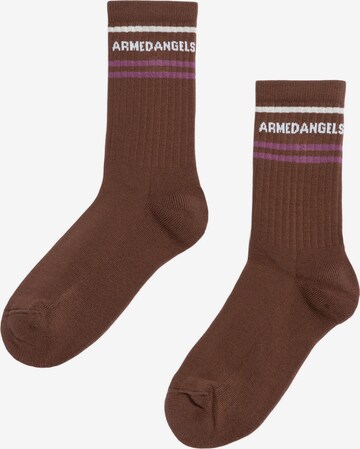 ARMEDANGELS Socks in Brown: front