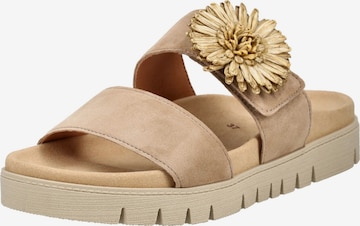 Mule GABOR en beige : devant