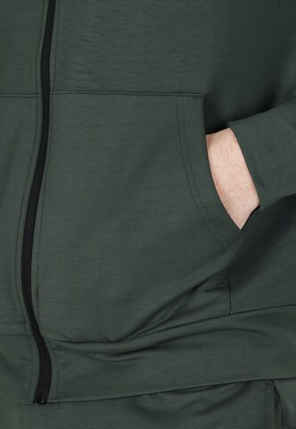 Virtus Athletic Zip-Up Hoodie 'Brent' in Green