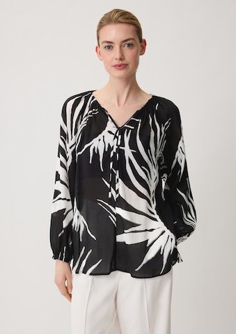 COMMA Blouse in Zwart: voorkant