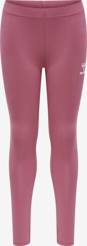 Hummel Skinny Παντελόνι φόρμας 'Onze' σε ροζ: μπροστά