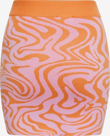 Jupe swirly en orange