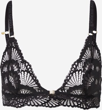 Tommy Hilfiger Underwear Triangle Bra in Black: front