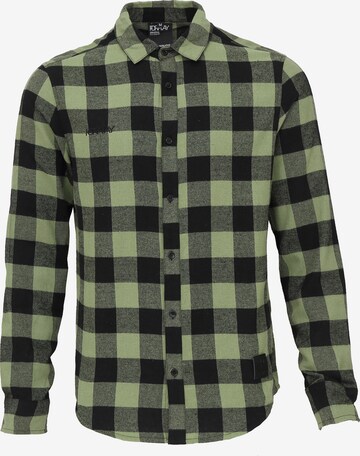 Regular fit Camicia 'Marshall' di Forplay in verde: frontale